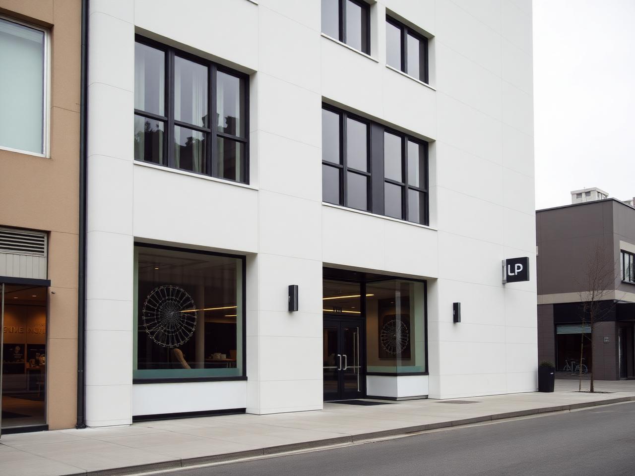 Modern commercial property exterior